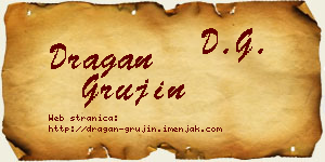 Dragan Grujin vizit kartica